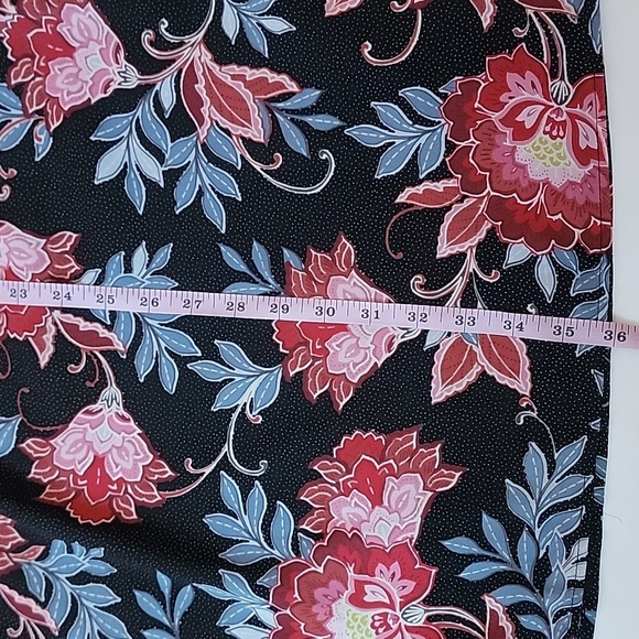 LOFT PAISLEY  SMOCKED FLARE DRESS/ 14. - Picture 10 of 12